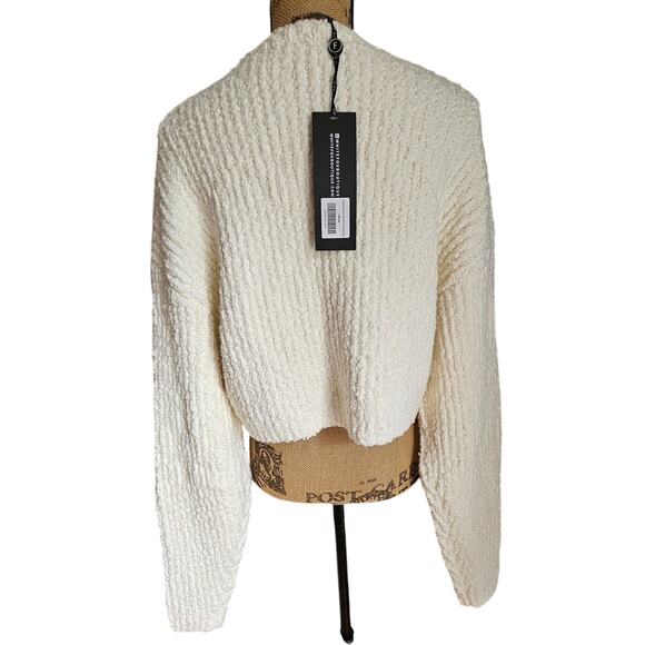 White Fox Leave Home Without Me Sweater, Cream, NWT, NEW Sz S/M - Picture 8 of 13